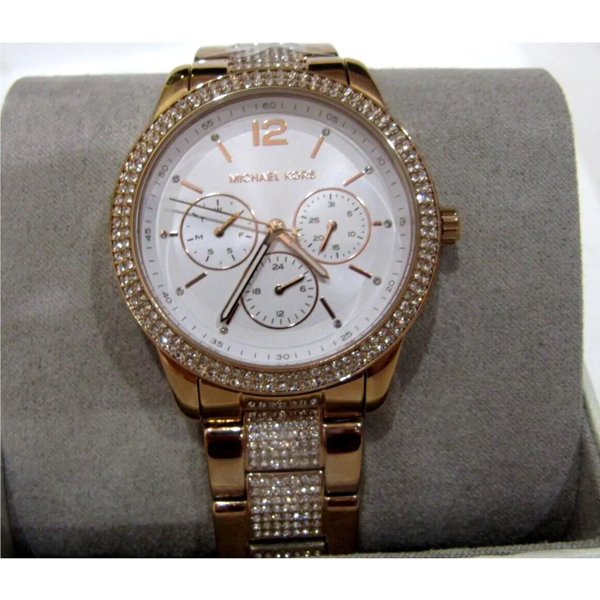 Michael Kors MK7292 Tibby Crystals Rose Gold Tone Multifunction Watch