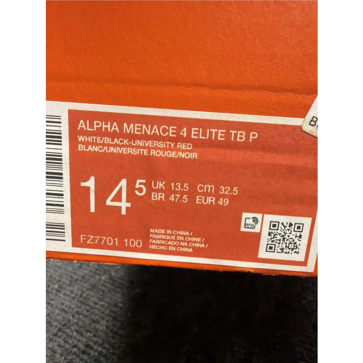 Nike shoes - Nike Alpha Menace - Alpha Menace - FZ7701-100 - Red 5