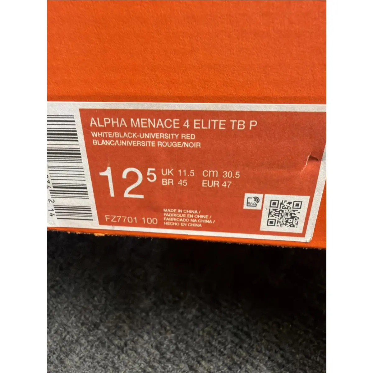 Nike shoes - Nike Alpha Menace - Alpha Menace - FZ7701 100 - White 5