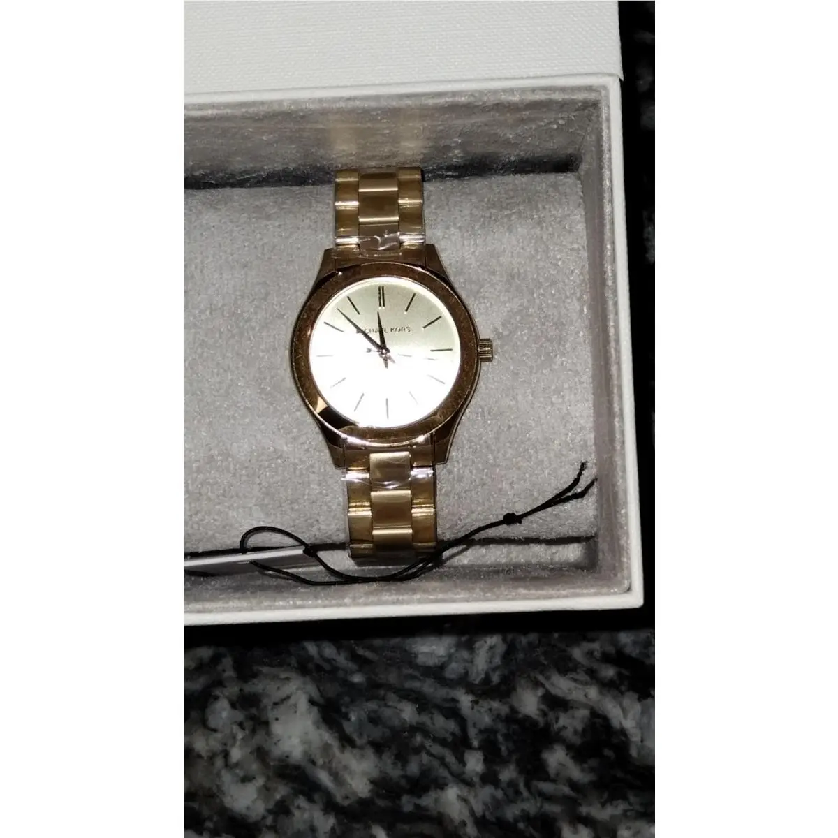 Michael Kors Slim Runway Womens Stainless Steel Bracelet Watch Rosegold 33mm
