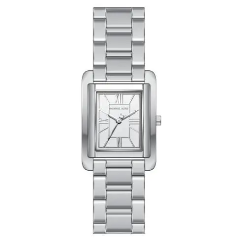 Essex White / Silver-tone Dial Rectangular Women`s Watch MK4906 by Michael Kors
