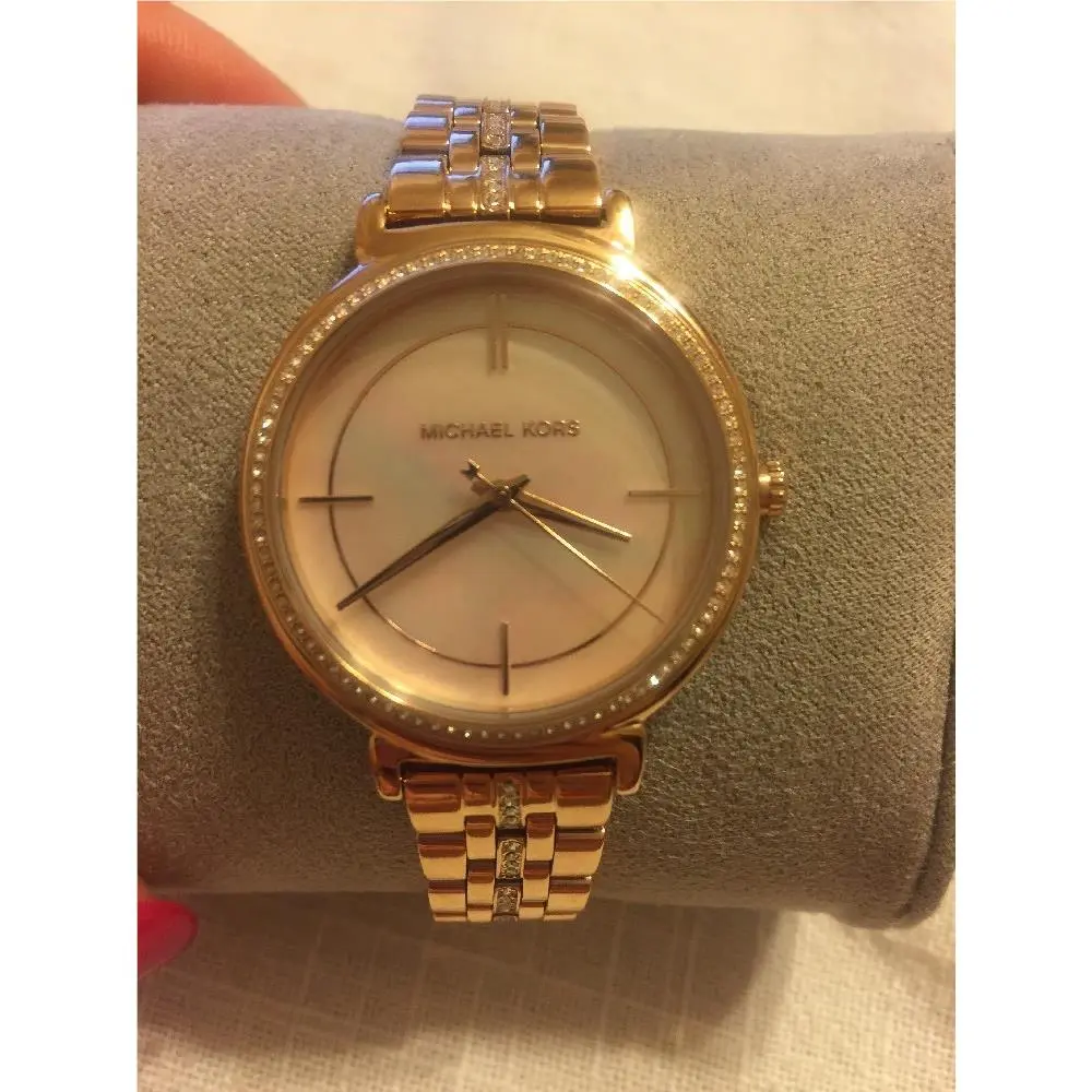 Michael Kors Cinthia Rose Gold Mother of Pearl Dial Ladies Watch MK3643 / w Ship