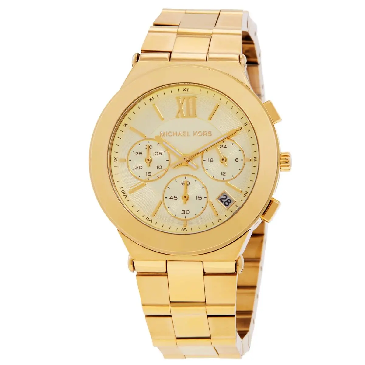 Billie Chronograph Quartz Gold Dial Ladies Watch MK7603 by Michael Kors