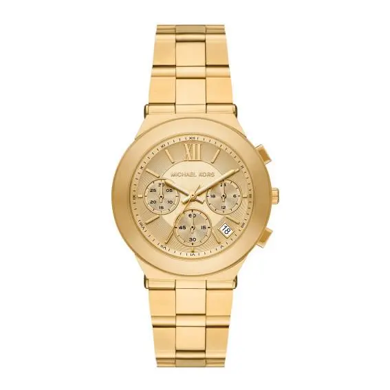 Billie 37mm Gold Chronograph Dial Women`s Watch MK7603 by Michael Kors