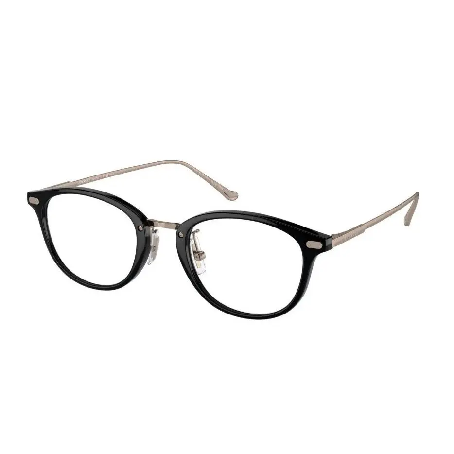 HC 6230D Black 5002 Eyeglasses Black and Gold Frames by Coach