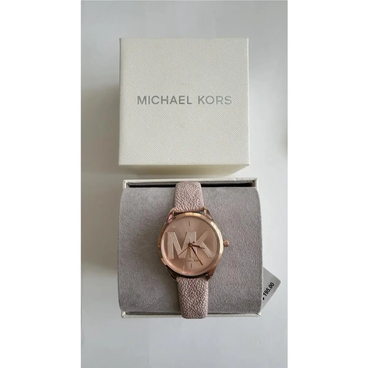Michael Kors Women’s Watch Rose Gold Dial and Pink Leather Strap