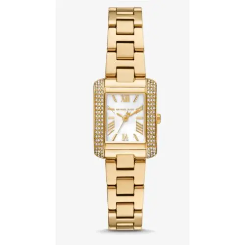 Emery Gold/white Dial Rectangular 29MM Women`s Watch MK4867 by Michael Kors