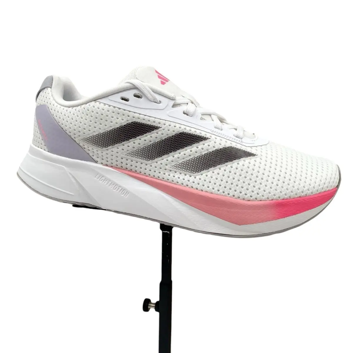 Duramo SL Women`s Athletic Sneakers Size 7.5 White/aurora Met./lucid Pink by Adidas