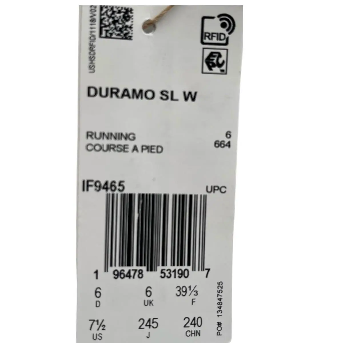 Adidas shoes - adidas Duramo - Duramo - IF9465 - White, Manufacturer: Black Cloud White (UPC: 196478531907) 11
