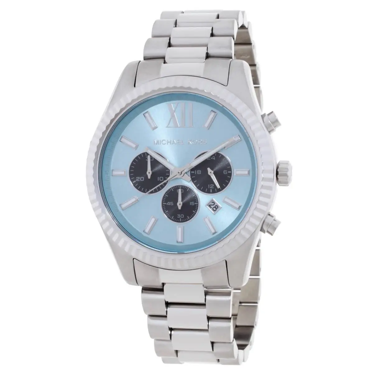 Oversized Lexington Chronograph Quartz Blue Dial Men`s Watch MK9165 by Michael Kors