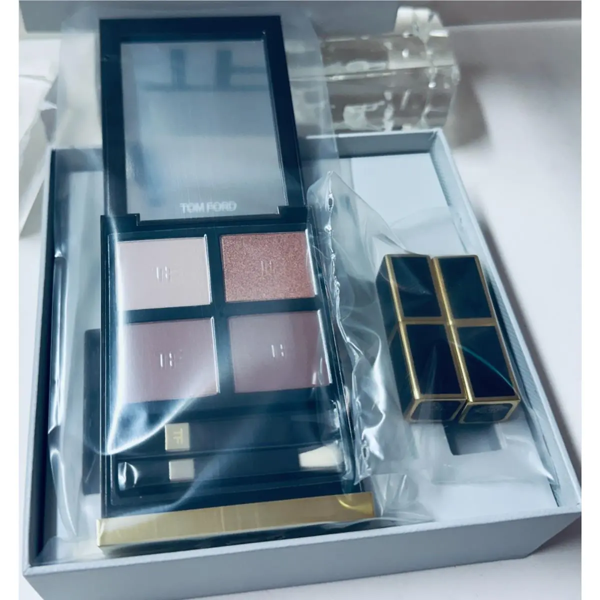 Tom Ford Eye Color Quad Lip Color Mini Deluxe Set - Sous Le Sable