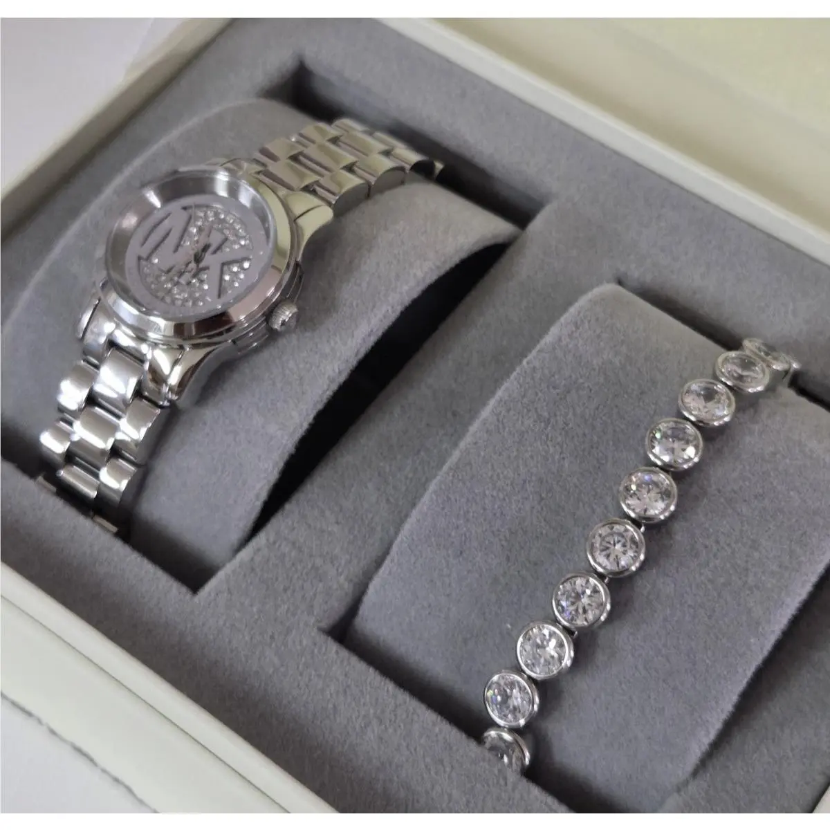 Michael Kors MK3303 Petite Runway Watch with Bracelet with MK Box