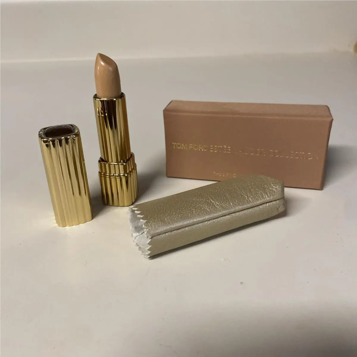 × Estee Lauder The Lip Polish Lipstick - Amber Blonde 02 Htf by Tom Ford