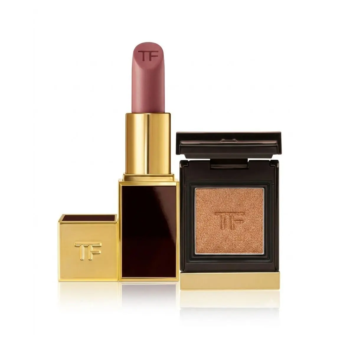 Set Of 2 /eye Shadow Warm Leatherette Lip Color Casa Blanca by Tom Ford