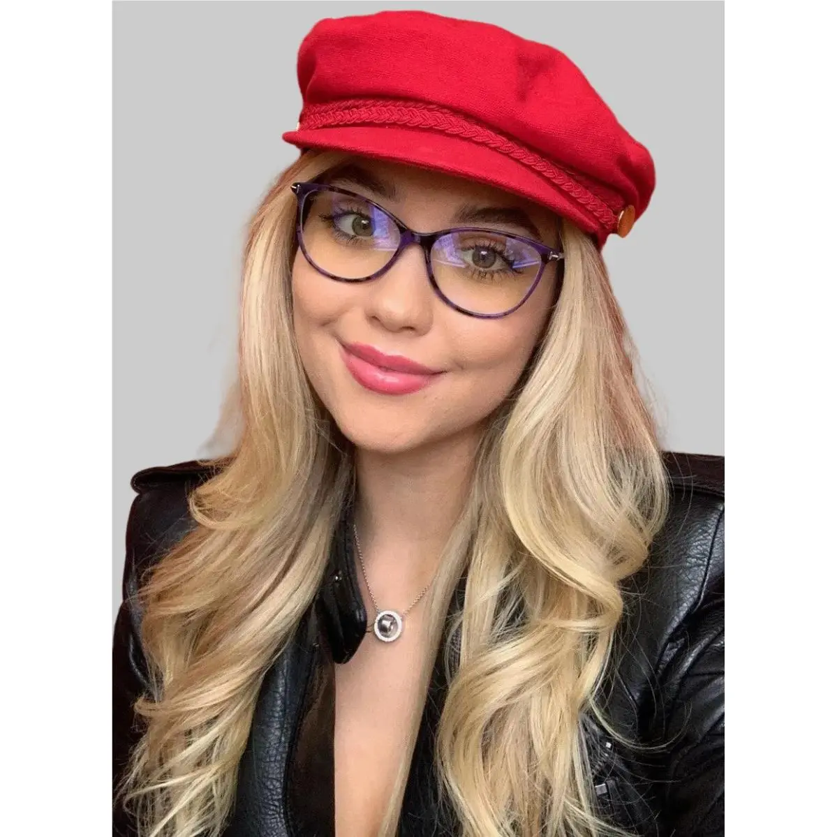 Blue Light Protection Tom Ford Cat Eye Purple 54-14-140 Women`s Eyeglasses Frame