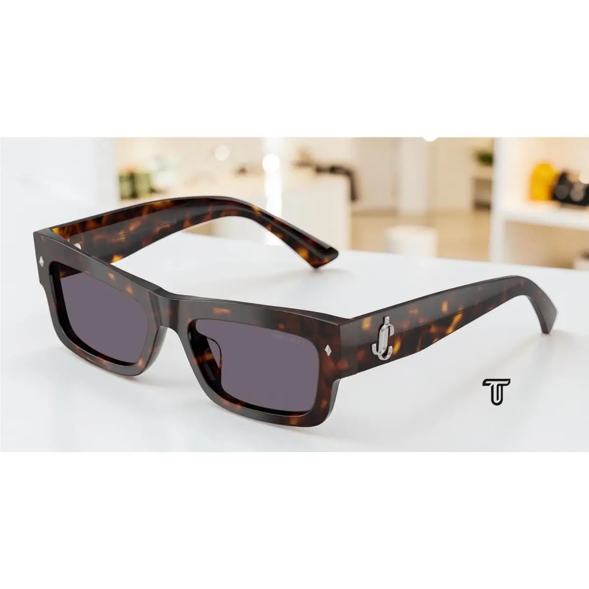 JC5063U 50021A Havana Violet 53 mm Women`s Sunglasses by Jimmy Choo
