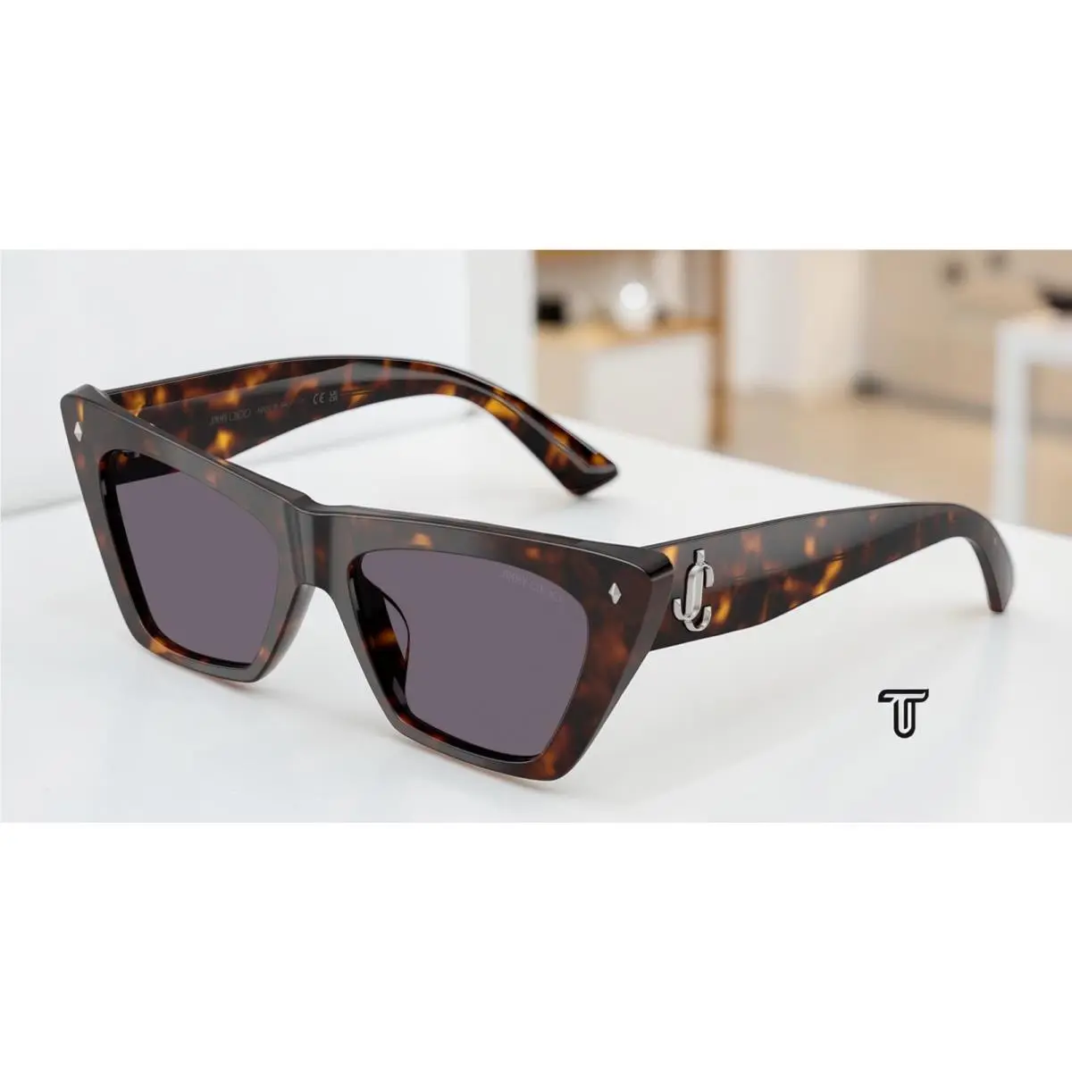 JC5062U 50021A Havana Violet 53 mm Women`s Sunglasses by Jimmy Choo