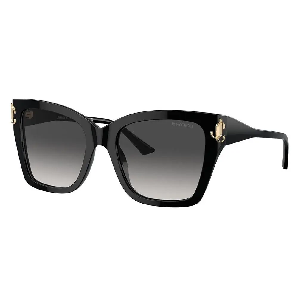 JC 5012F 50008G Black Plastic Square Sunglasses Grey Gradient Lens by Jimmy Choo