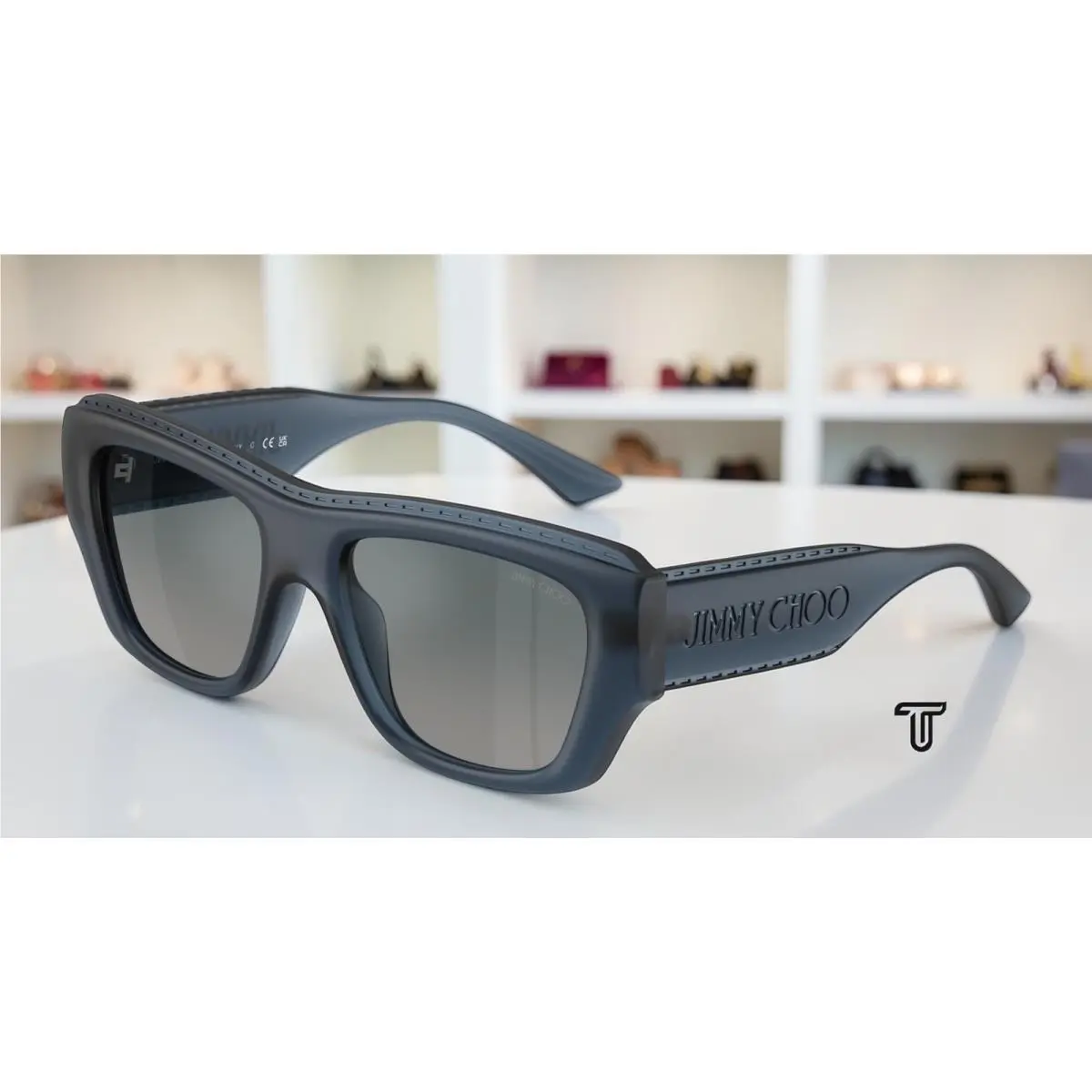 JC6003U 50906I Matte Transp Navy Gradient Blue 54mm Womens Sunglasses by Jimmy Choo