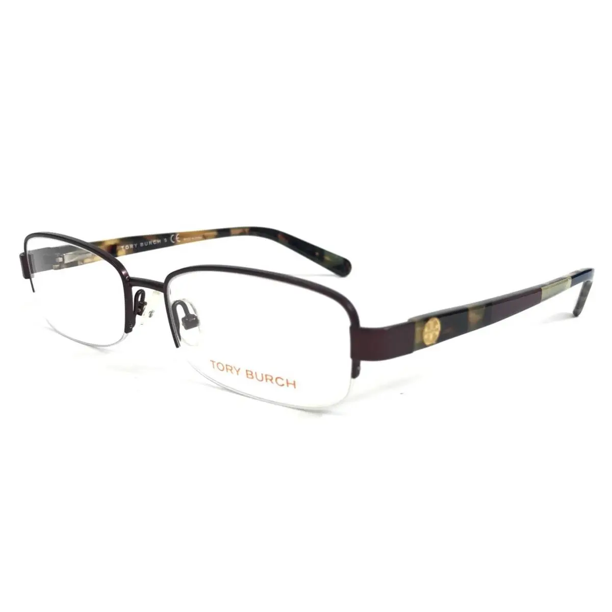 Eyeglasses Frame TY1031 147 Purple Brown Tortoise Rectangle 52-16-135 by Tory Burch