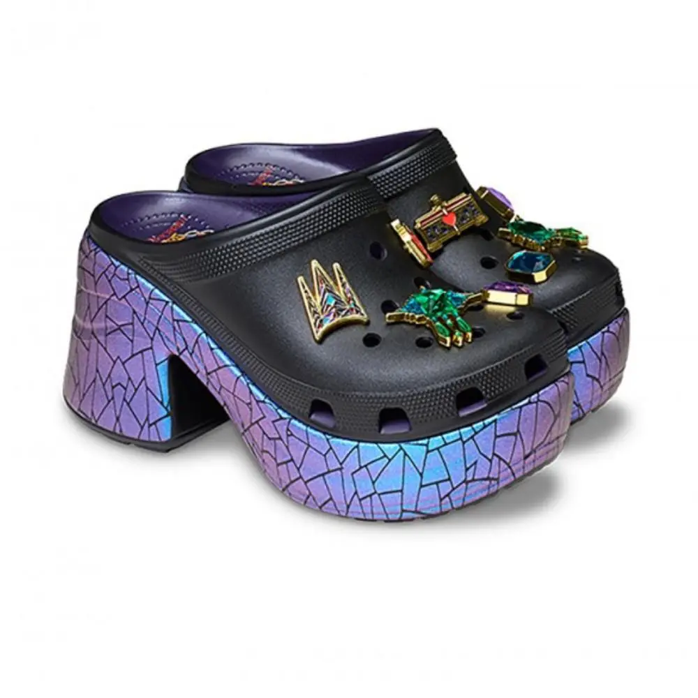 Crocs Snow White Siren 209827-001 Clog Unisex M7/W9 Black Disney Shoes ZOGG3398