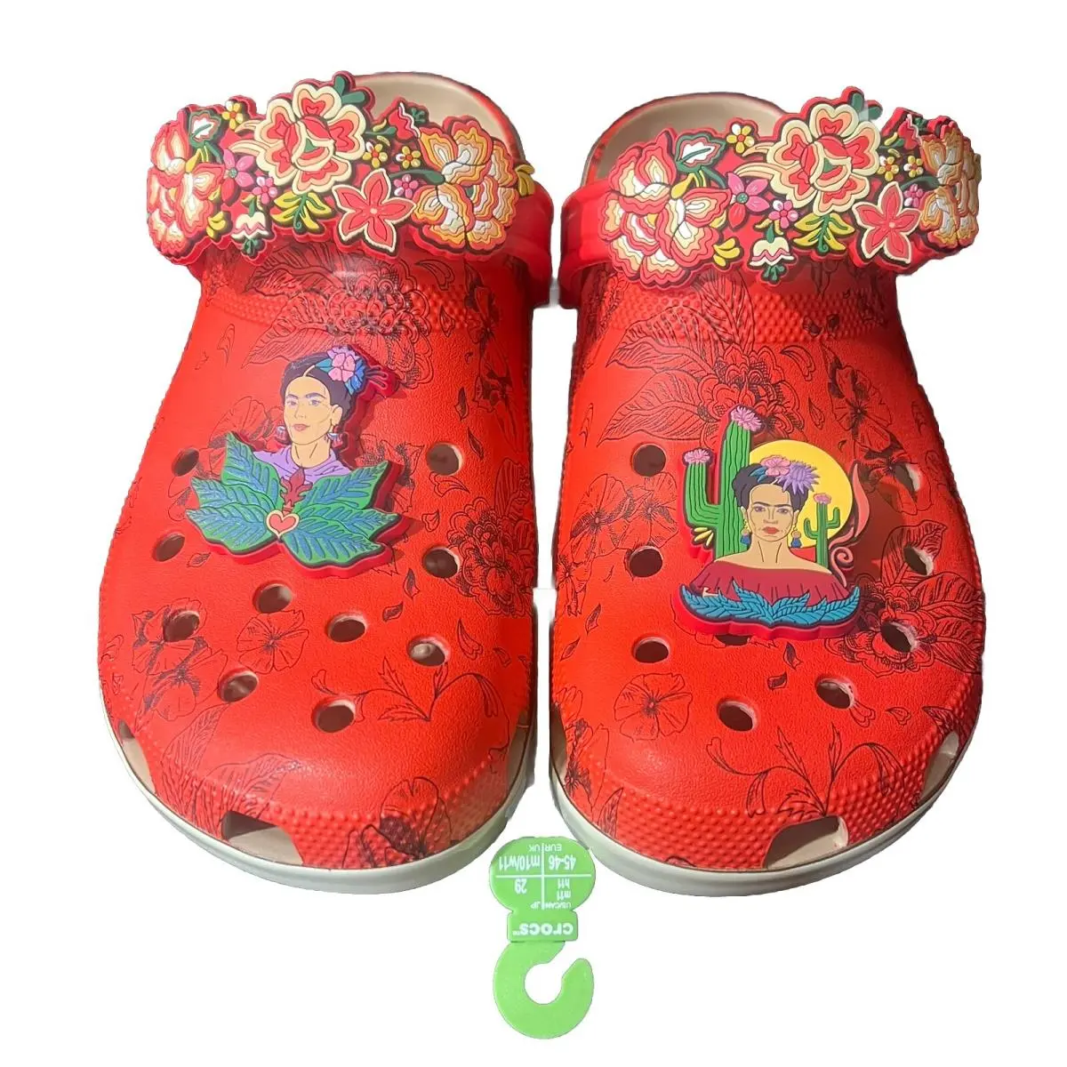 Crocs Frida Kahlo Classic Clogs Men’s Size 11 Red