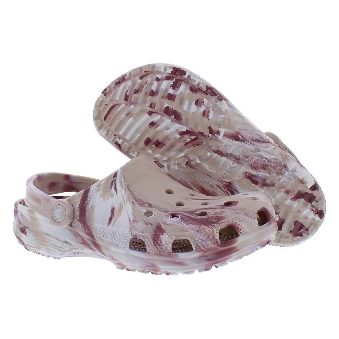 Crocs Classic Marbled Clog Unisex Shoes Size 9 Color: Pink/quartz