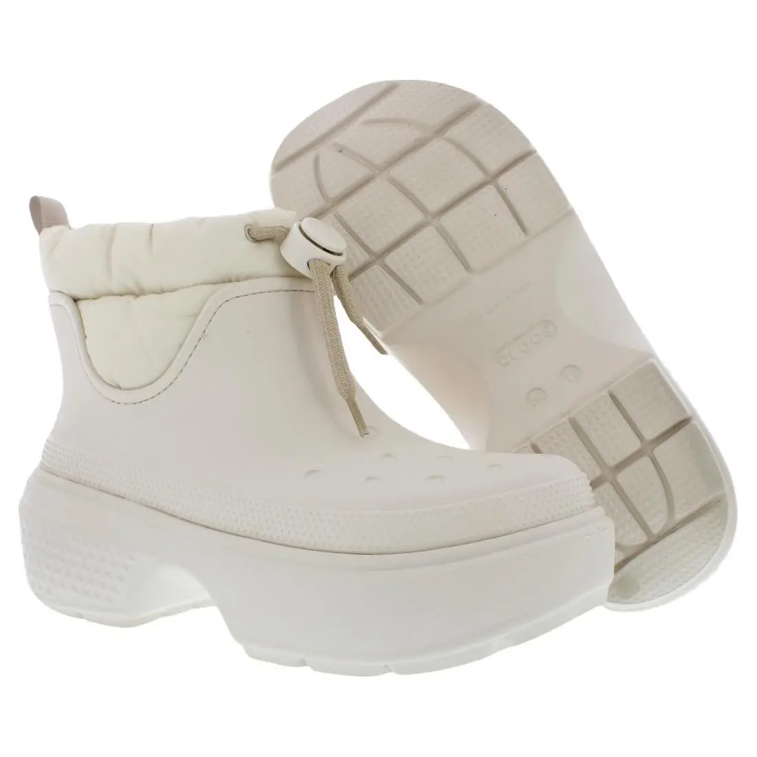 Crocs Stomp Puff Boot Unisex Shoes Size 11 Color: Stucco