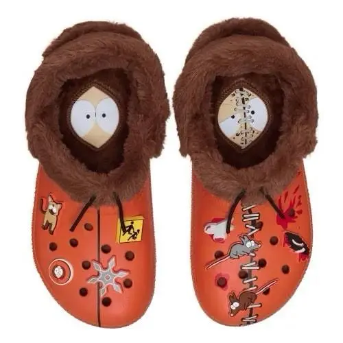 Crocs x South Park Kenny Classic Lined Slip-on Clogs Mens Size 13 Shoes Orange