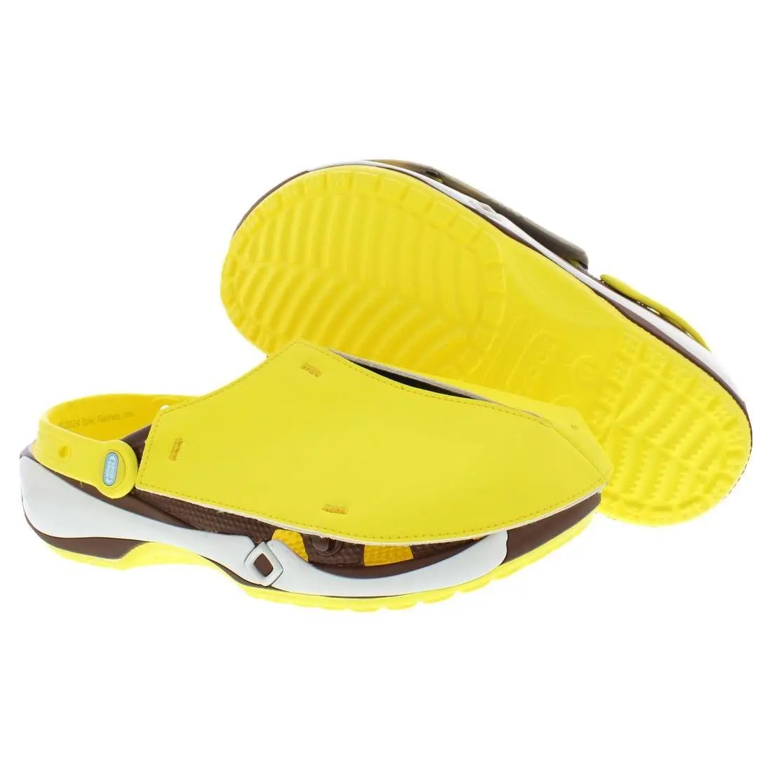 Crocs Peely Clog Unisex Shoes Size 9 Color: Brown/lemon/tan