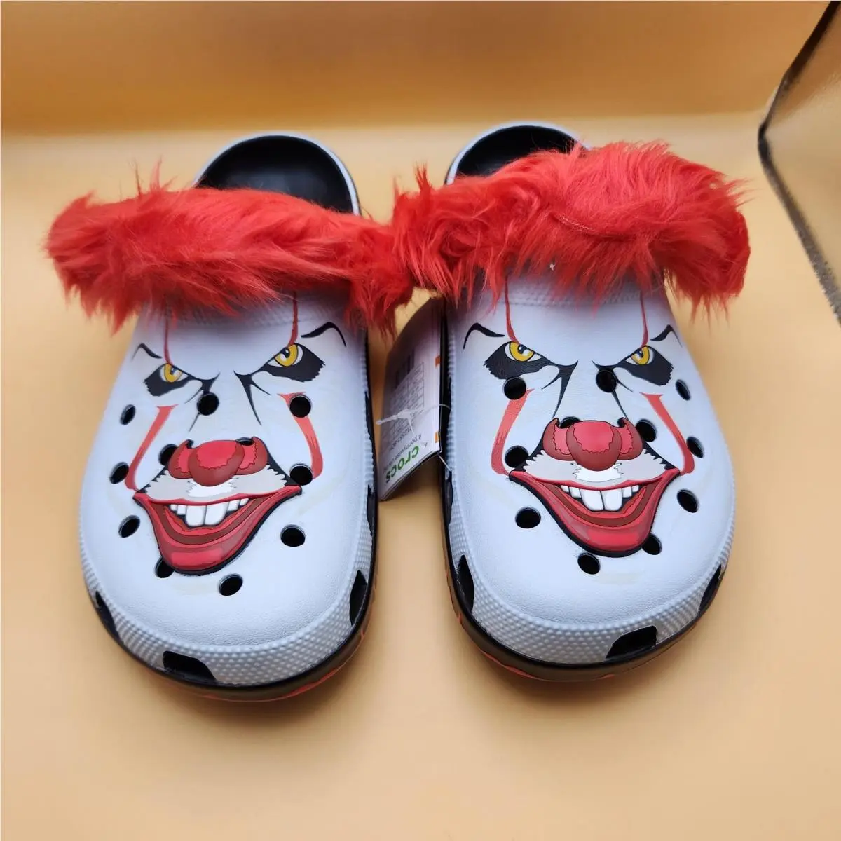 IT Pennywise Crocs Classic Clog Shoes Mens Size 11 Horror Movie Art Clown