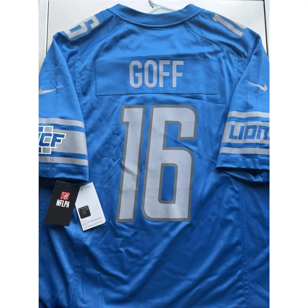 Nike clothing - Jared Goff Detroit Lions NFL Game Jersey -2024 - 67NM DLGH - Blue 0
