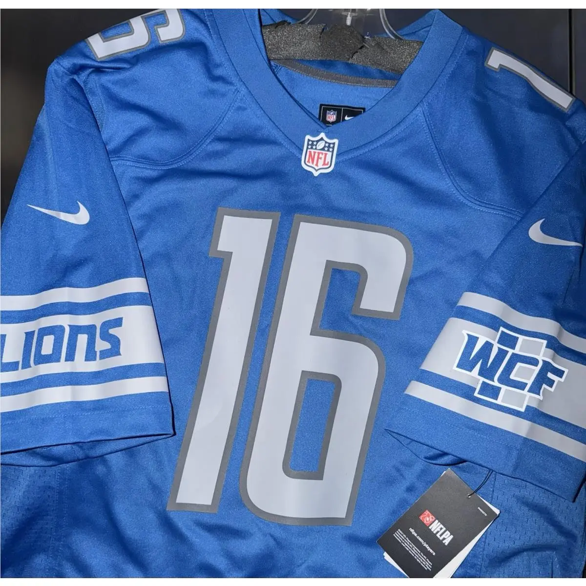Nike clothing - Jared Goff Detroit Lions NFL Game Jersey -2024 - 67NM DLGH - Blue 2