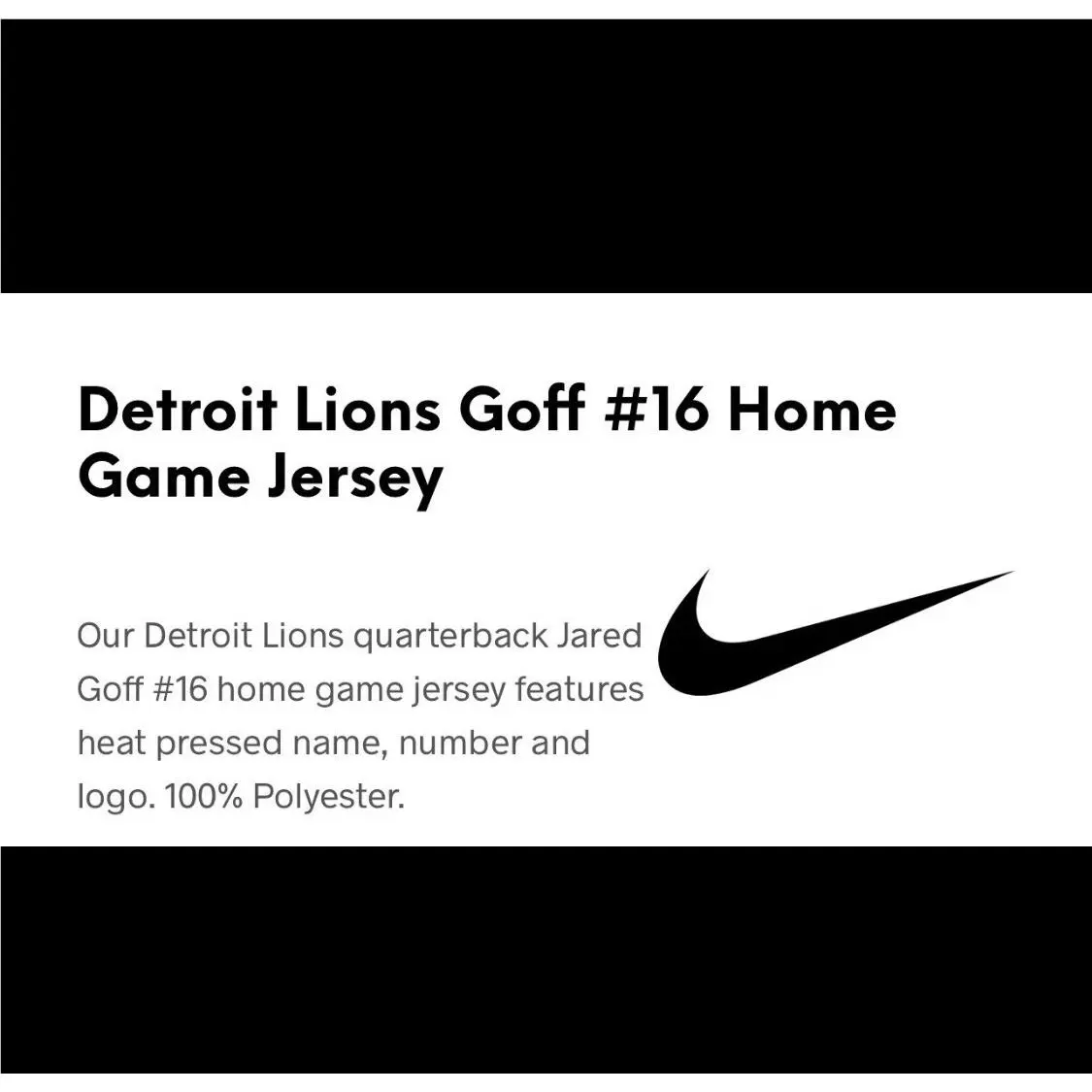 Nike clothing - Jared Goff Detroit Lions NFL Game Jersey -2024 - 67NM DLGH - Blue 7