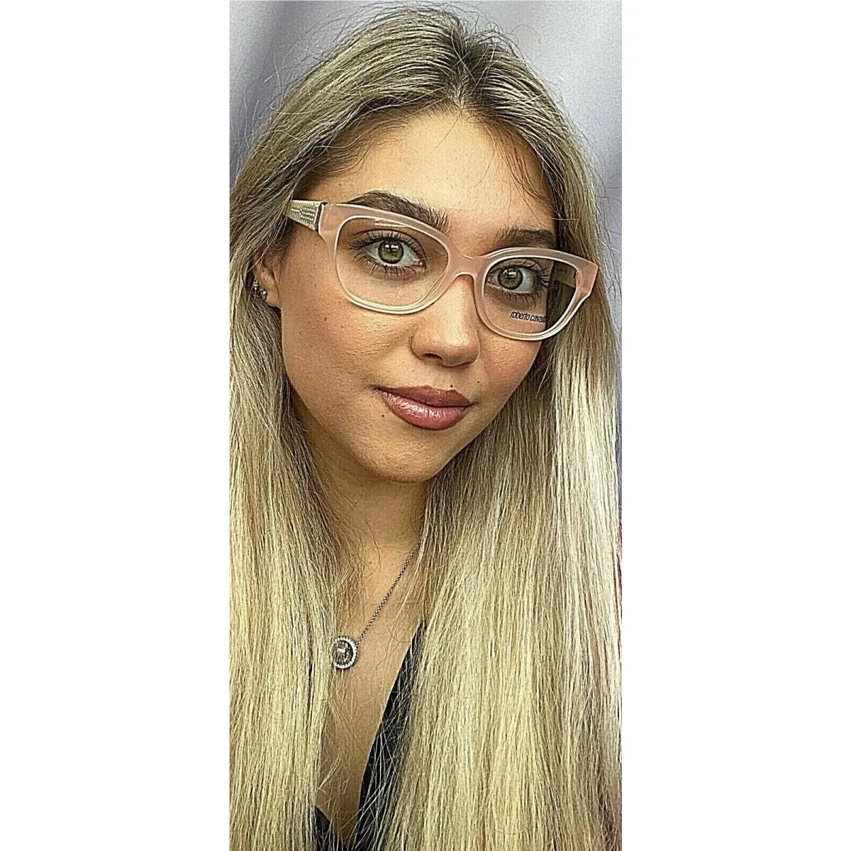 Roberto Cavalli Chort RC 857073 54mm Pink Cat Eye Women`s Eyeglasses