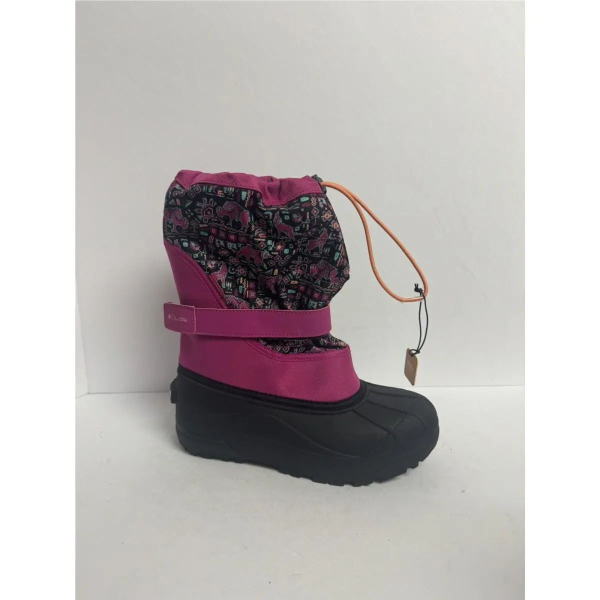 Columbia Youth Powderbug Forty Print Snow Boot Size 6 M Big Kid