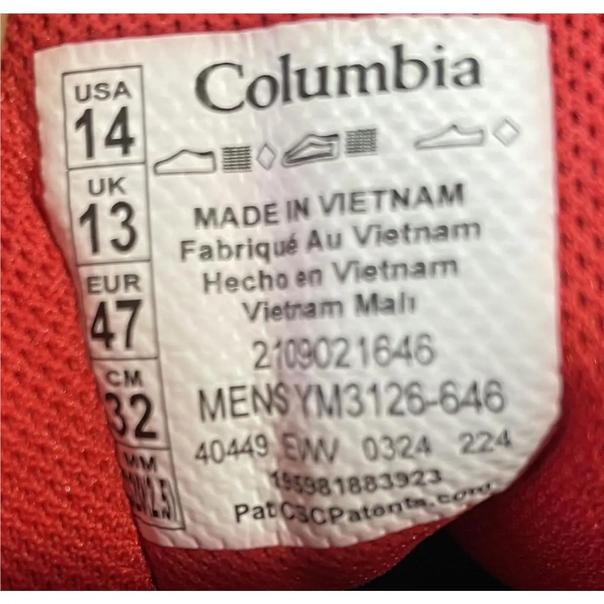 Columbia shoes - YM3126-646 OutDry - OutDry - Red / Navy 11