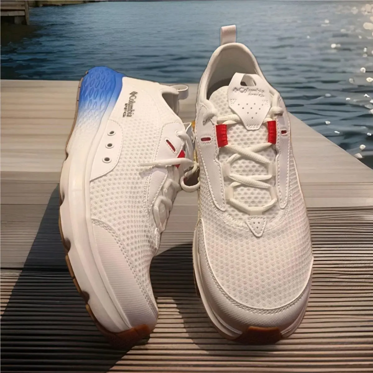Mens Columbia Pfg Castback Fishing- Boat Omni Max Shoes SZ 12.0 White