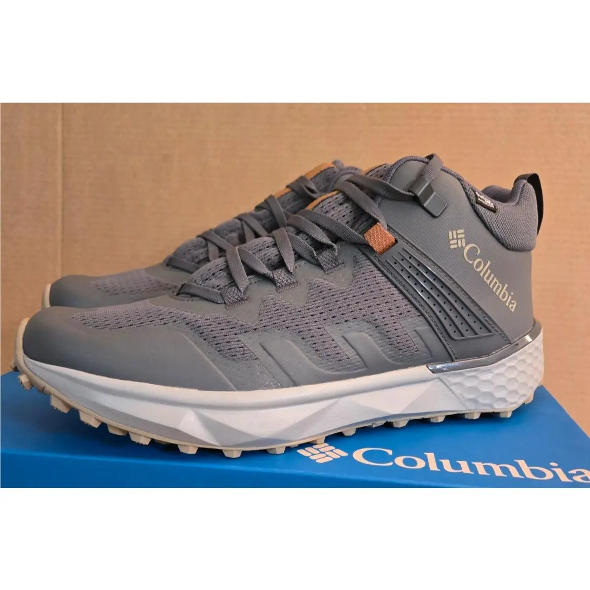 Columbia Men`s Facet 75 Mid Outdry Shoes Size 10.5 Graphite/canvas 2099731-053