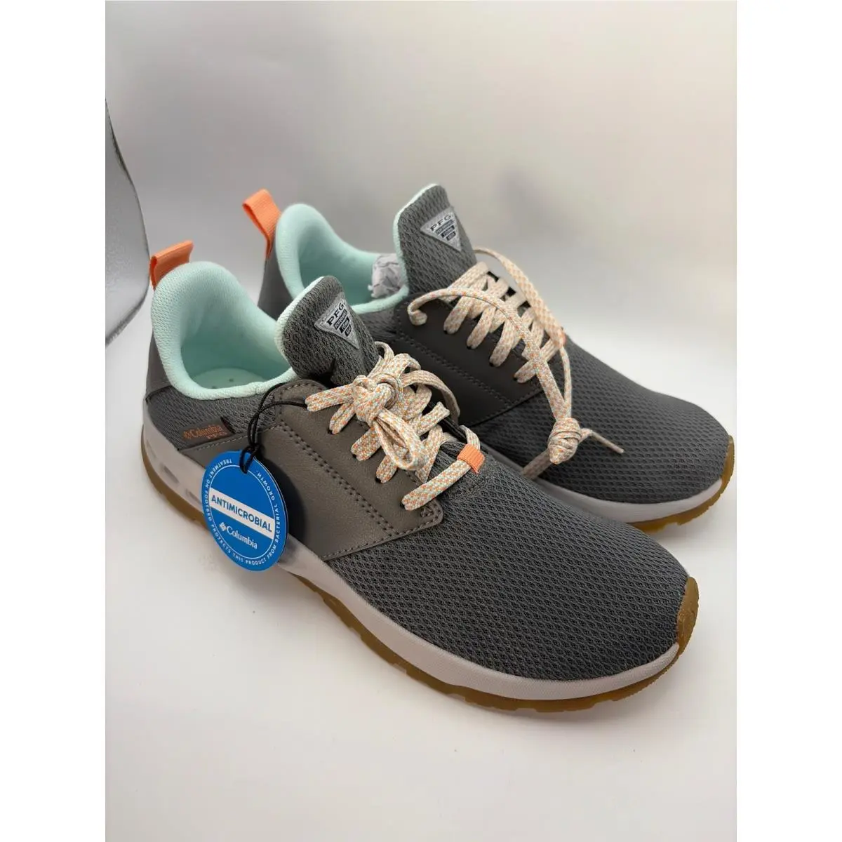 Columbia Pfg Tamiami Boat Shoes Women 8 Gray BL0174-049 Performance Fishing Gear