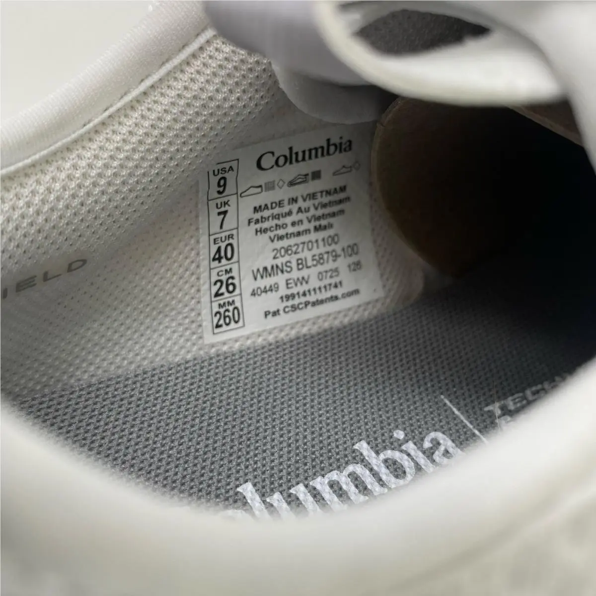 Columbia shoes - White/Grey Ice (UPC: 199141111741) 0