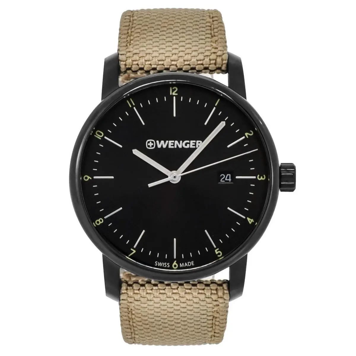 Wenger Urban Classic Black Black Dial Wristwatch 46928146284