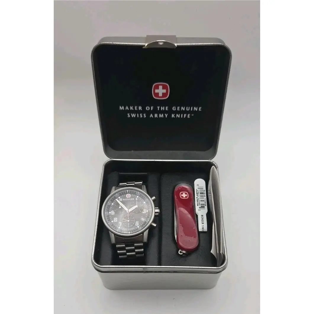 Swiss Military 7089X 42mm Commando Diver Stainless Watch Swiss Army Knife by Wenger