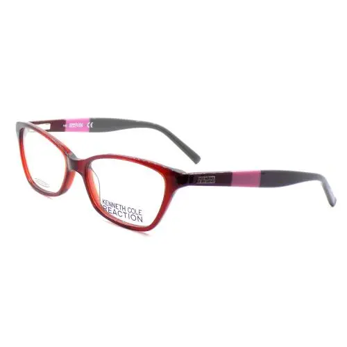 Kenneth Cole Reaction KC0766 069 Women`s Eyeglasses 52-16-140 Shiny Bordeaux