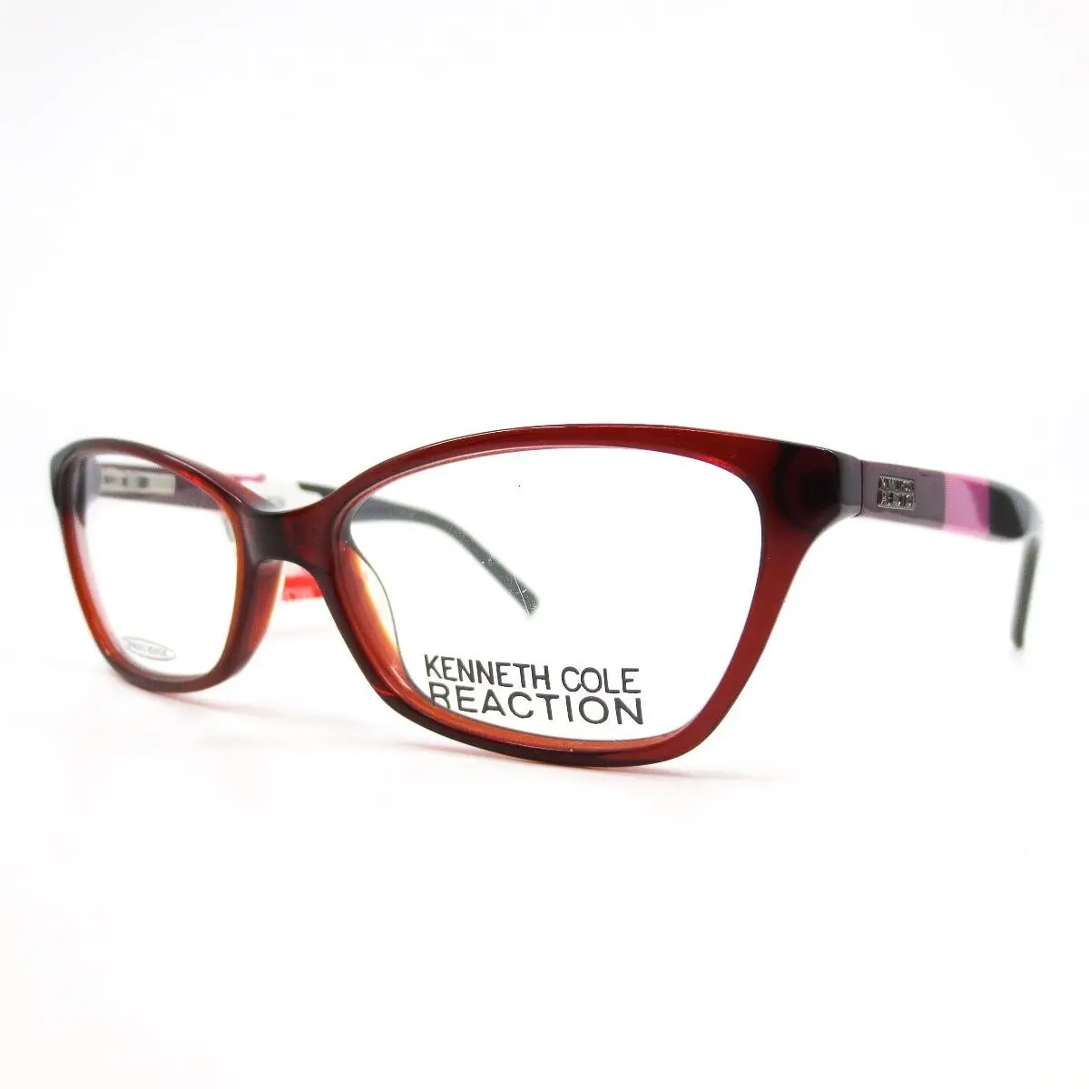 Reaction KC0766 col.069 Eyeglasses Red Grey Pink Frames 52-16-140 by Kenneth Cole