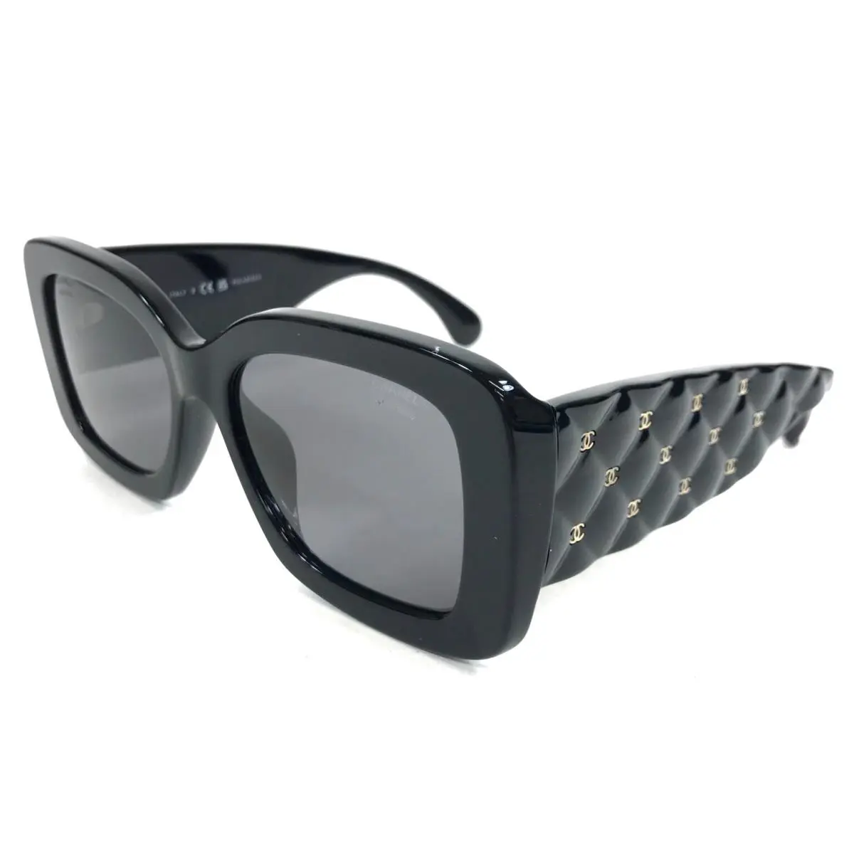 Sunglasses 5483-A c.622/T8 Black Asian Fit Frames w/ Polarized Dark Grey by Chanel