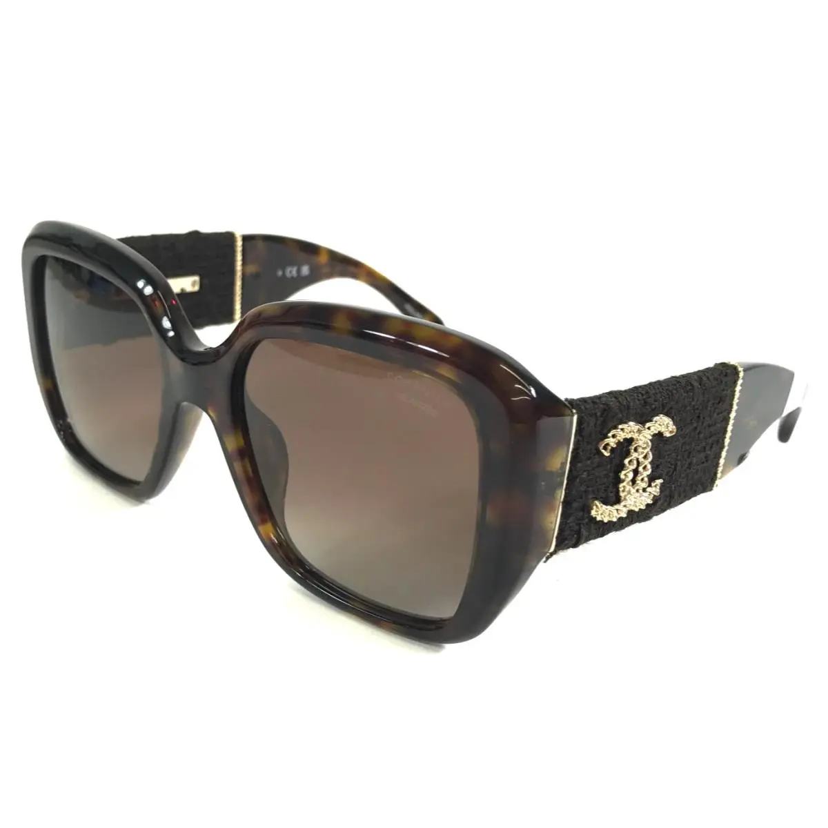 Chanel Sunglasses 5512-A c.714/S9 Havana Tweed Frames with Brown Gradient Lenses