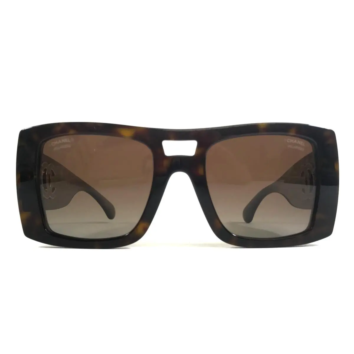 Sunglasses 5539-A c.714/S9 Dark Havana w/ Brown Gradient Polarized Lenses by Chanel