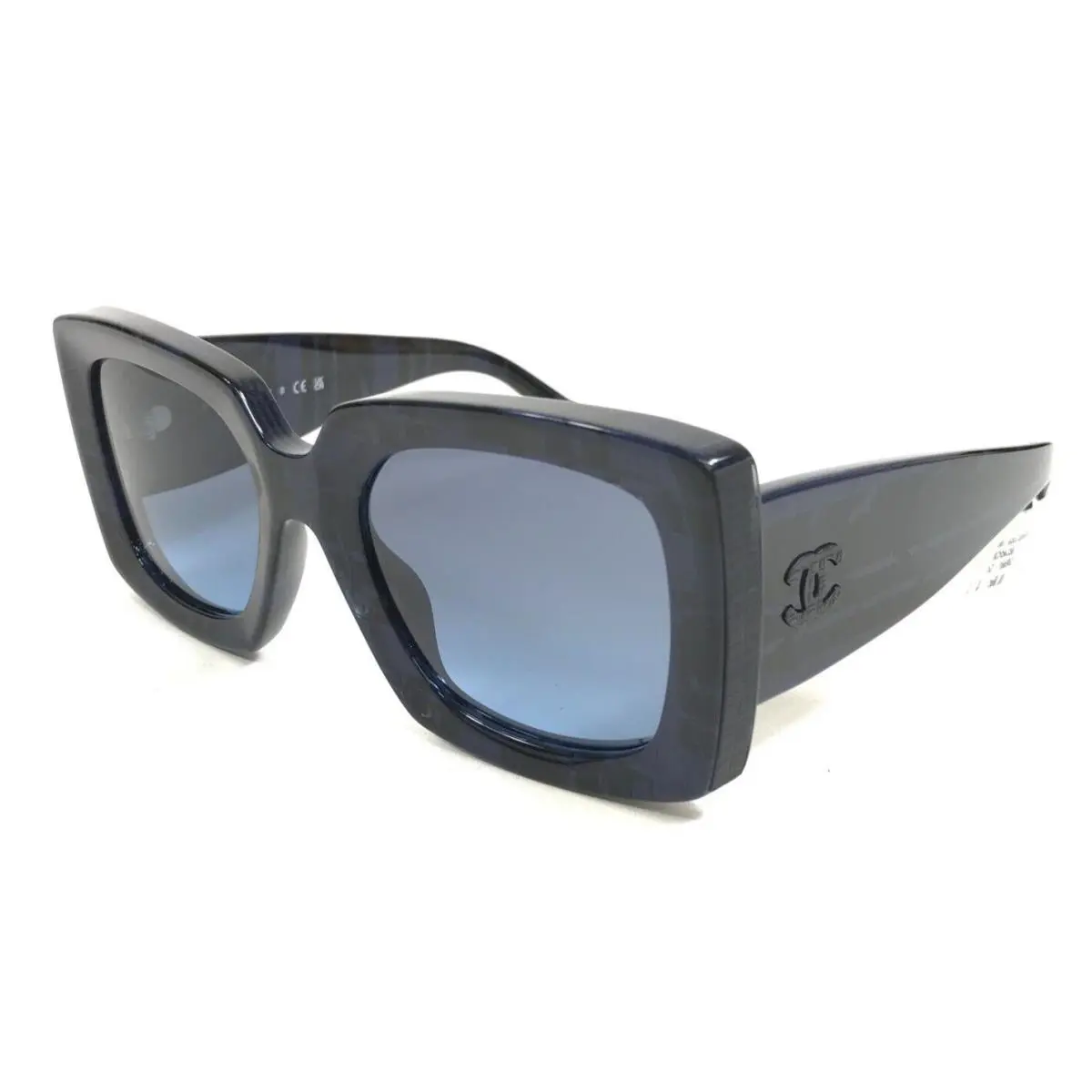 Sunglasses 5435-A c.1669/S2 Black Blue Asian Fit w/ Blue Gradient Lenses by Chanel
