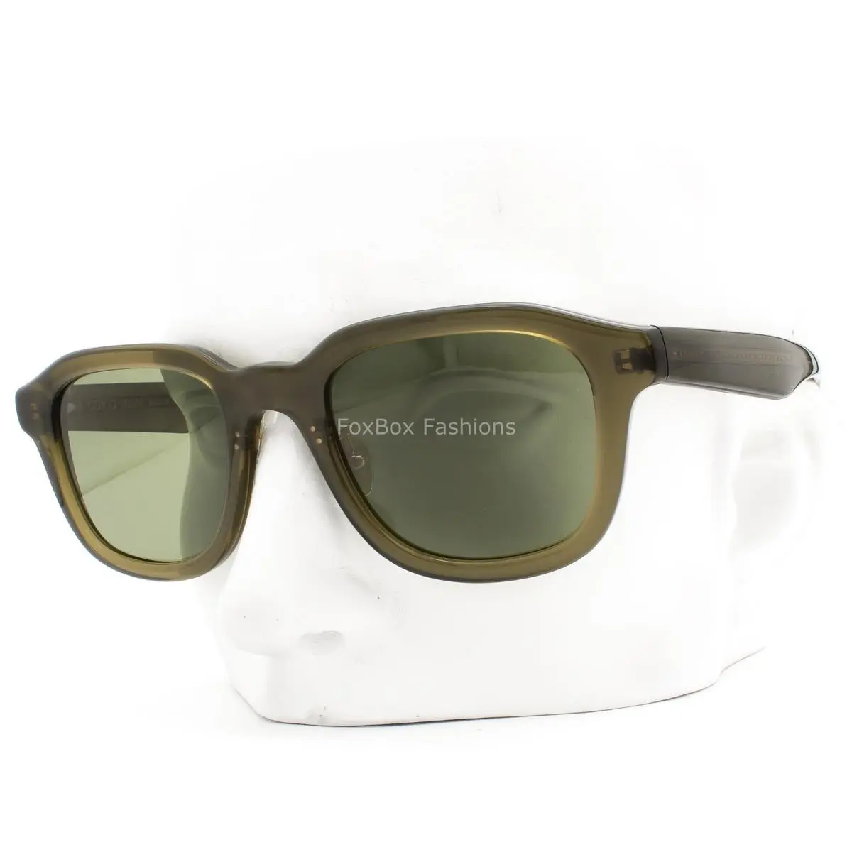Sunglasses Polished Transparent Green AR 8206 60612A with Case by Giorgio Armani